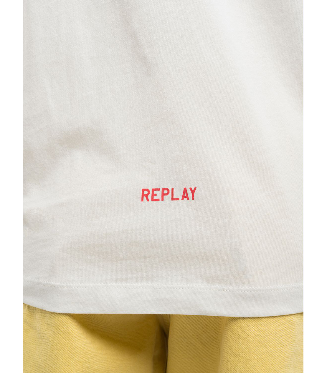 オーバーフィットコットンジャージーレタリングプリントTシャツ 詳細画像 バターホワイト 6